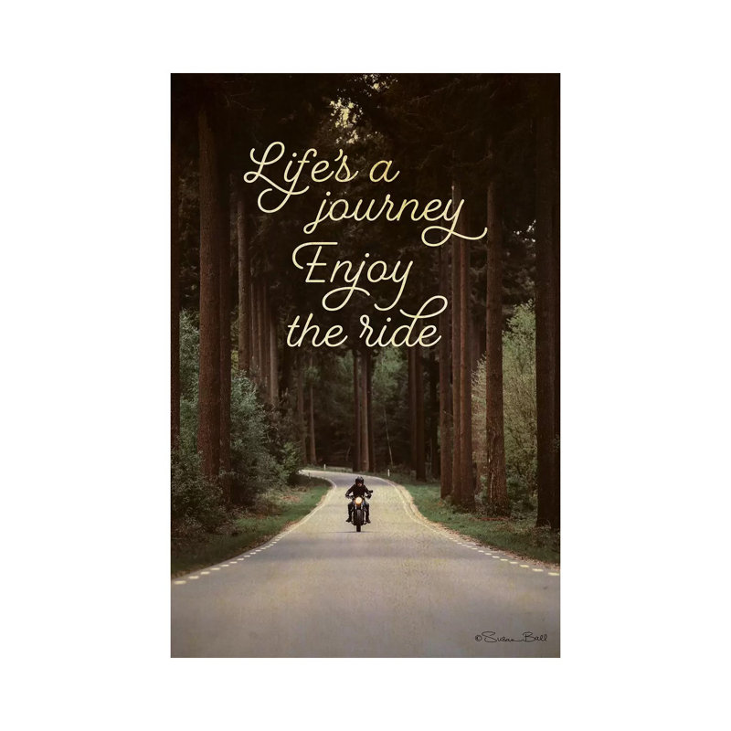 Life's A Journey by Susan Ball - Wrapped Canvas Print, 20.32 cm H x 30.48 cm W