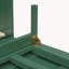 Grand lit escamotable avec grands tiroirs, vert