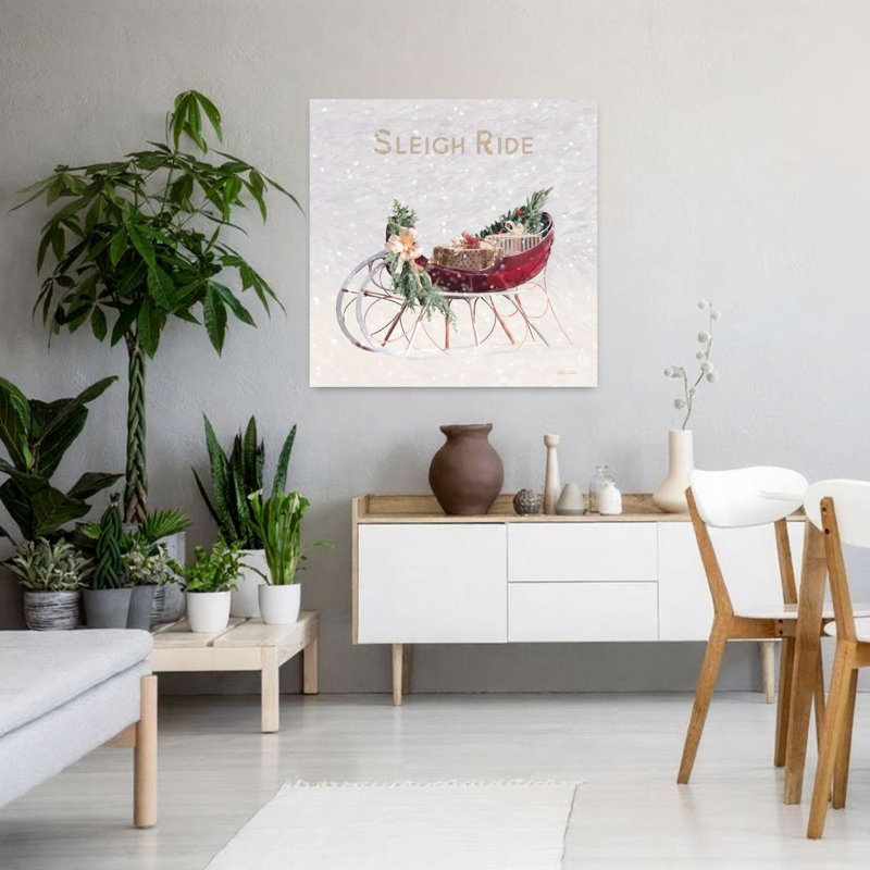 «Sleigh Ride I», art contemporain abstrait, H 36 po x l 36 po