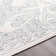 Tapis oriental gris anthracite / ivoire