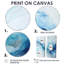 Art liquide blanc et bleu Glacier Charm - grandes formes abstraites, art mural-1963199982-1963199983-1963199976