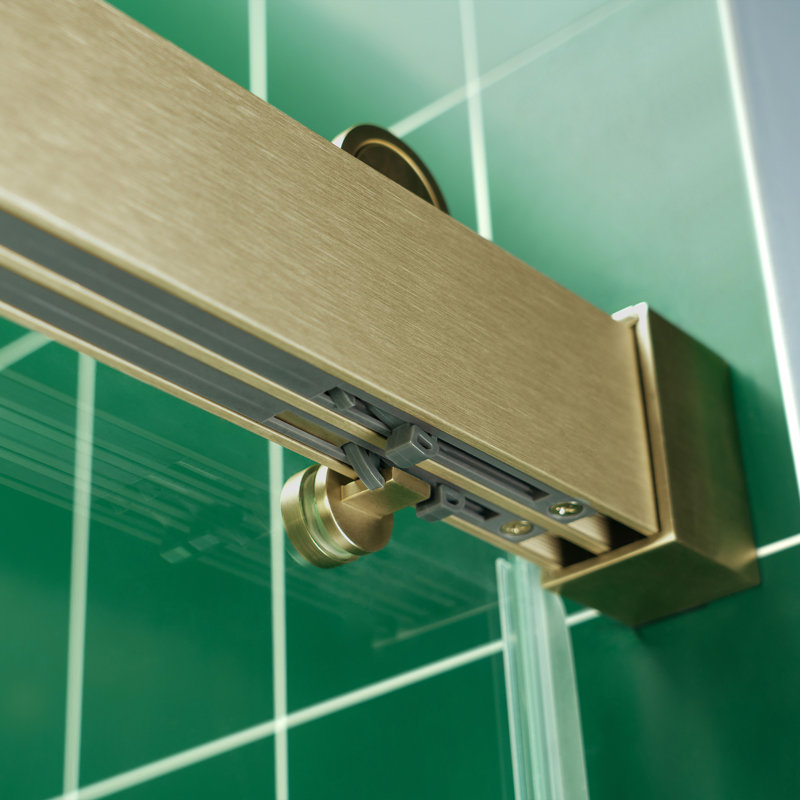 56-60X62" Double Sliding Shower Door With 3/8" Thickened Upgrade Tempered Glass | Stainless Steel Hardware | Safe, Explosion-Resistant, Clear & Stylish, Sturdy & Durable