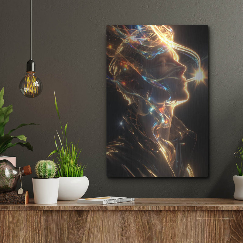 «Nebulous» par r3darch0n, art mural en métal, H 16 po x l 12 po
