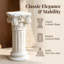 Colonne décorative rétro gréco-romaine de 38 cm (15 pouces), pilier intérieur/extérieur pour mariage et décoration de table