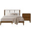 Tête de lit rembourrée en bois massif bouclé Knighten, ensemble de chambre à coucher 3 pièces-200897672-200897678-200897679