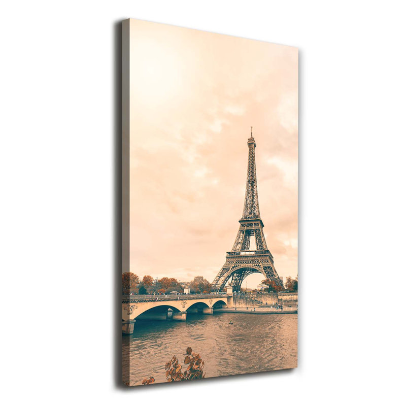 Eiffel Tower Paris - Wrapped Canvas Print