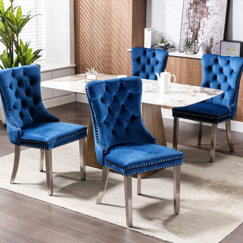 Velvet Upholstered Accent