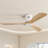 Sofucor Rachel 52'' 3-Solid Wood Blade Flush Mount Classic Ceiling Fan no Lights-670831655