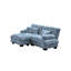 Canapé rembourré avec coussins et repose-pieds convertible-1785973737