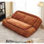 Lit double pour chien humain, canapé paresseux, causeuse, s'adapte à vous et aux animaux de compagnie, très grand canapé de plancher, vous pouvez vous asseoir ou vous allonger, position réglable 2 en 1,5, coussin moelleux, 2 sièges, chenille, orange-518183003