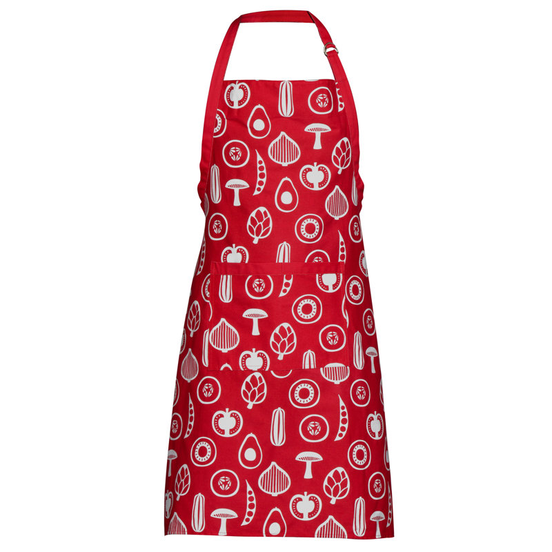 Bib Apron, Red