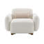 Chaise d'appoint pivotante, idéale pour le salon ou la chambre à coucher