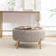 Repose-pieds rond avec rangement Miajah-425328110