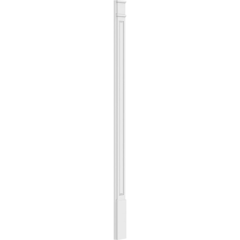 Pilastre surélevé en PVC TruCruft (la paire), 102 po, 6", Base et chapiteau décoratifs