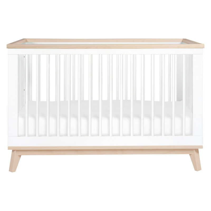 Scoot Convertible Standard Nursery Furniture Set, White/Washed Natural
