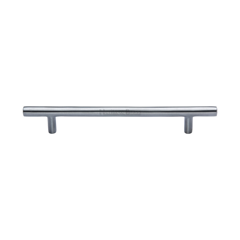 Heritage Brass Heritage Cabinet Pull Traditional Design, Satin Chrome, 1.1cm H x 12.7 Wcm x 3.2cm D