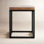 Solid wood frame end table Lenes