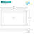 Uni-Green 60 x 36 inch Acrylic Shower Base Triple Threshold Center Drain White