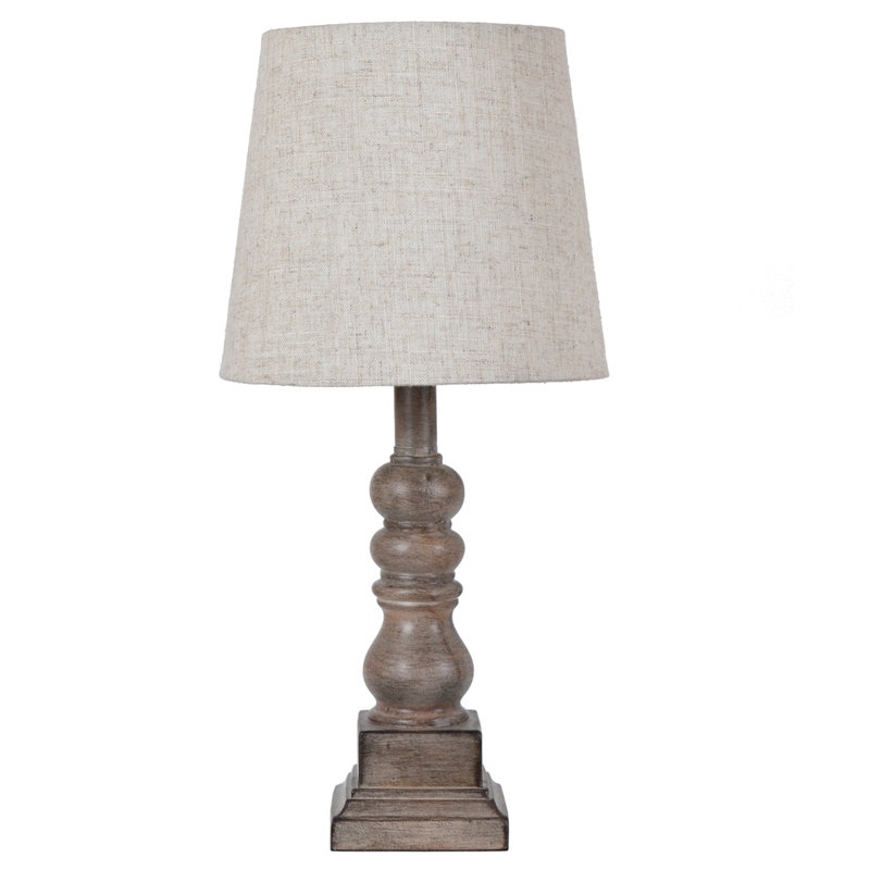 Whittier 19" Resin Table Lamp, Natural, Brown