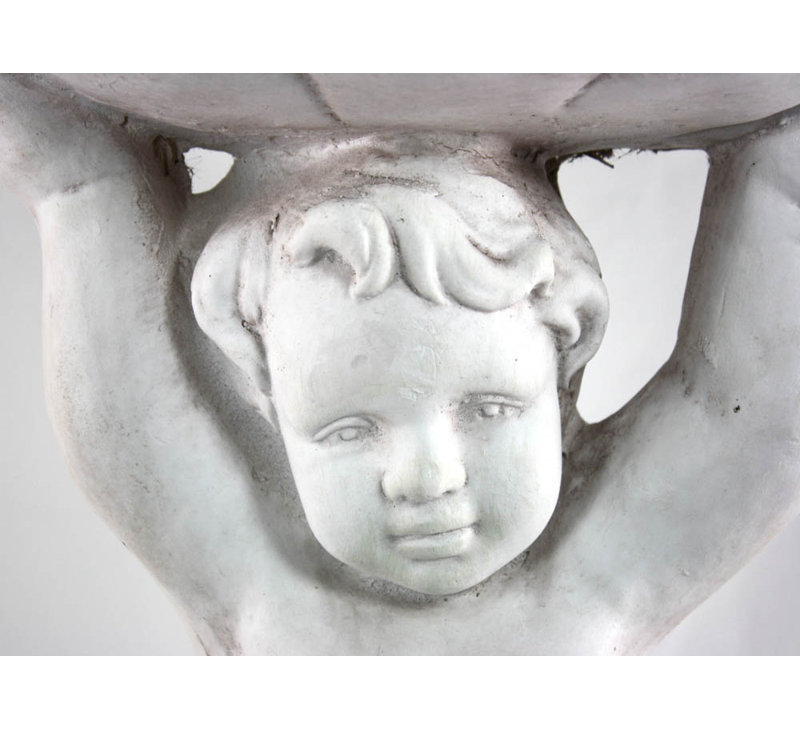 Stone Effect Cherub Bird Feeder or Bird Bath