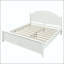 Cadre de lit grand en bois - Tête de lit arquée au design classique-462536562-462536573