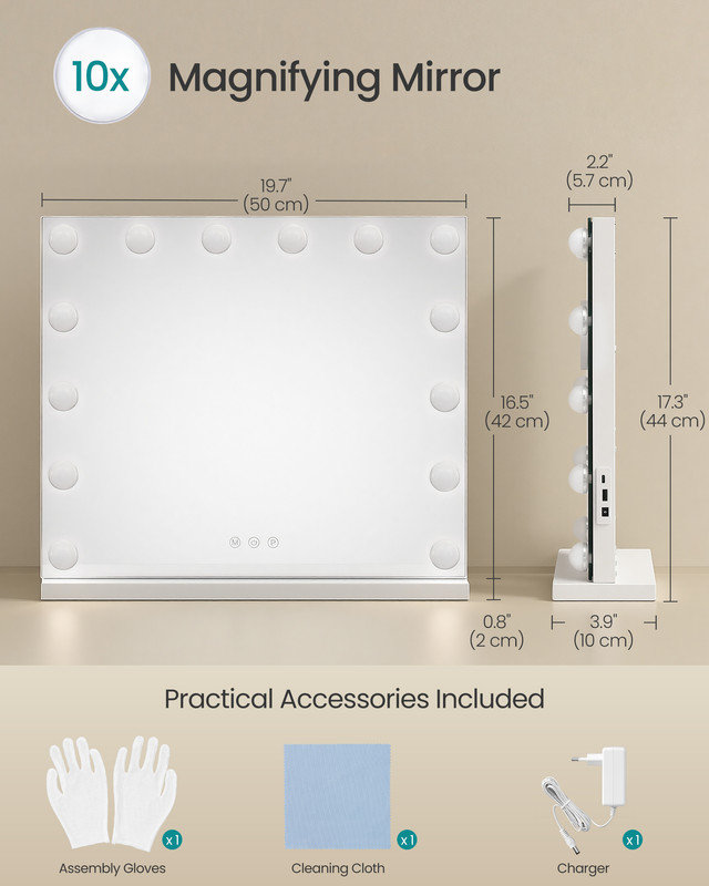 Steel Rectangle Mirror Set
