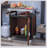 Outdoor Grill Cart with Stainless Steel Tabletop, Spacious Storage, and Mobility for Patio Kitchen Island