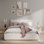 Structure de lit tapissier Drago Boucle