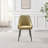 Ophelia Luxury Fabric Upholstered Dining Chair with Metal Legs-710157958