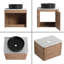 Meuble-lavabo simple mural 24 po avec lavabo en céramique Greythor -288999556-288999552