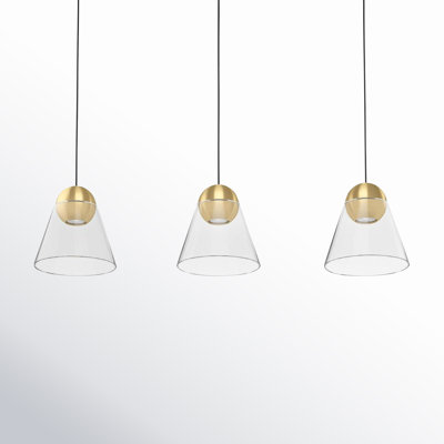 Jeffery Dimmable 3 - Light Pendant