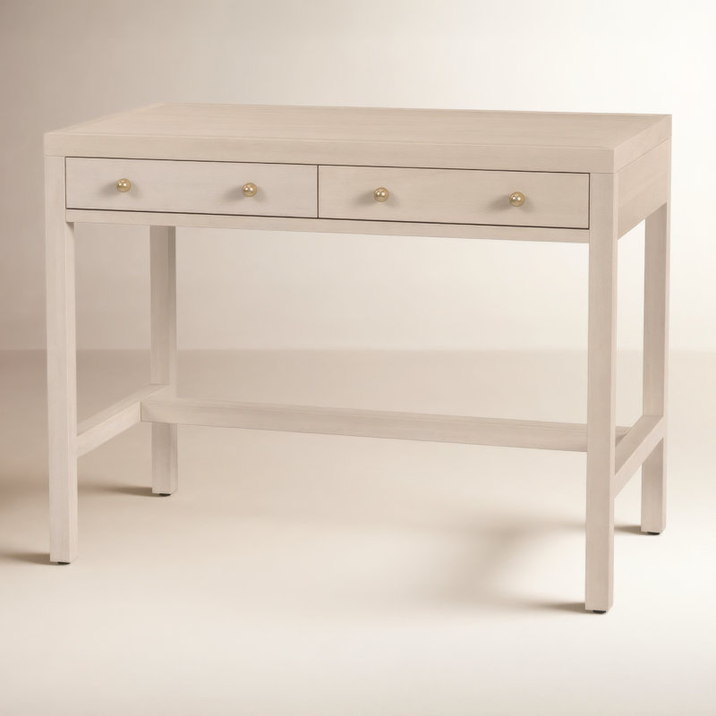Celine 40" Writing Desk, Antique Taupe