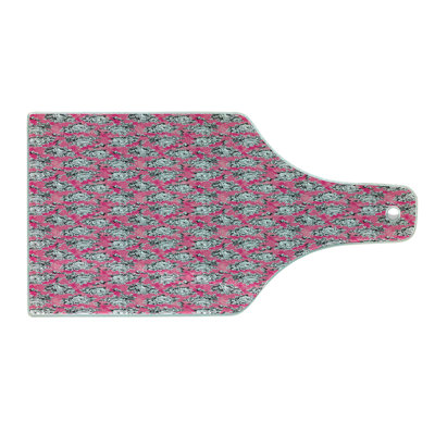 East Urban Home Glass Peony Cutting Board