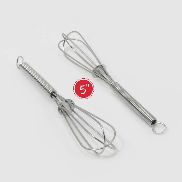 ExcelSteel Set of 4 Stainless Steel 5 Mini Whisks