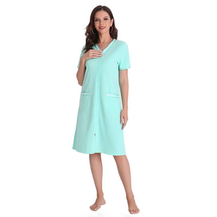 Buy Bath & Robes Women's Chenille Robe Button Front Small Green