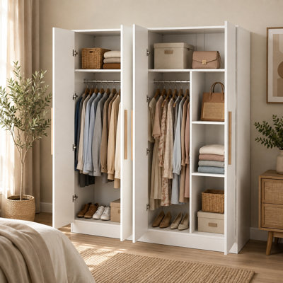 Bernistine 4-Door Manufactured Wood Armoire