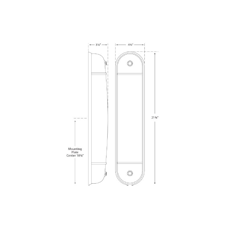 Thomas O'Brien Selecta Long Sconce, Polished Nickel