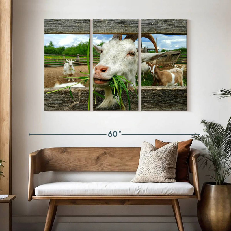 Brampt Euphoric Goat, 32" H x 50" W