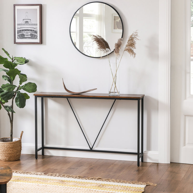 23cm Console Table, Brown