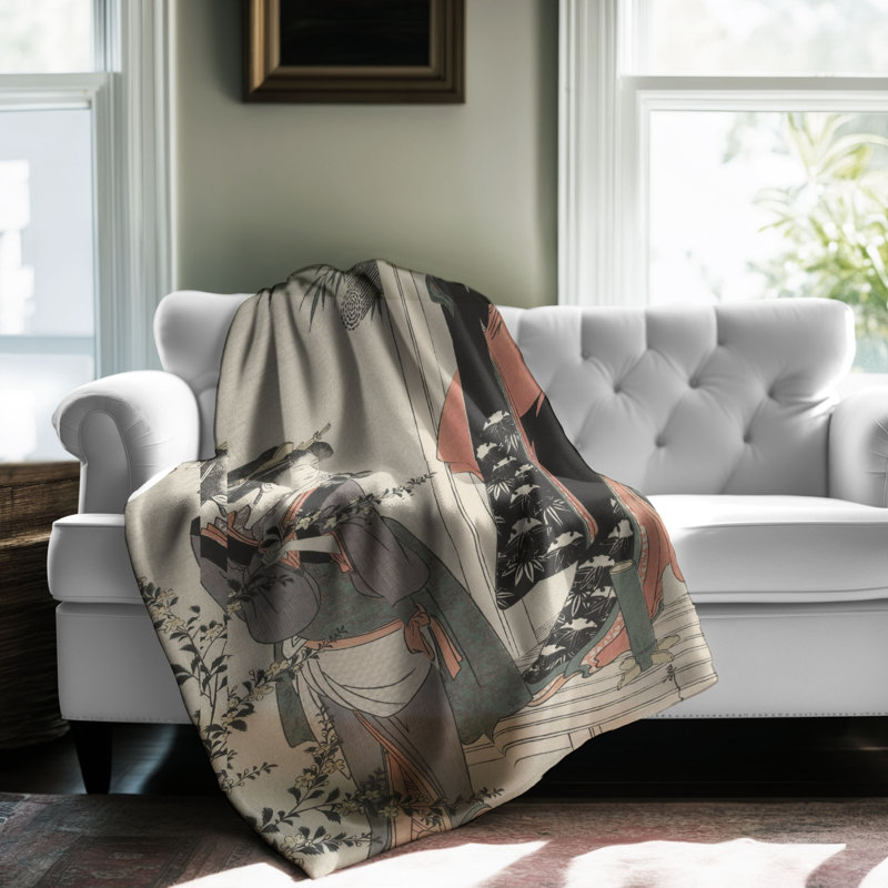 Nostalgic Nippon - 1 Piece Premium Blanket, Queen
