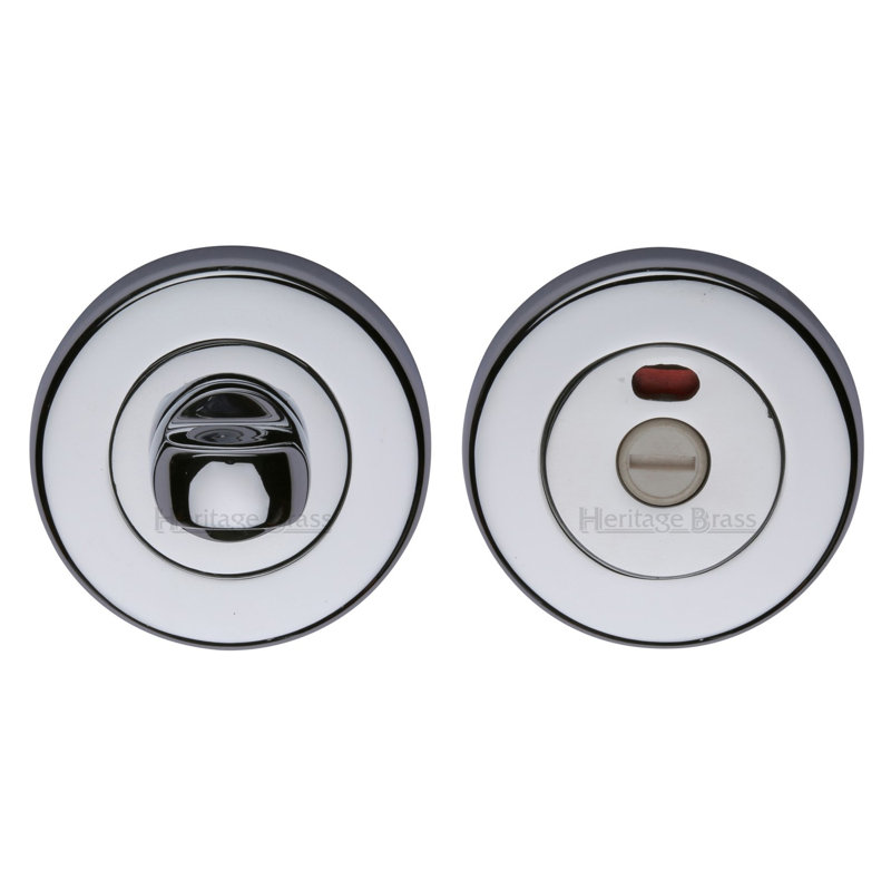 Heritage Brass Heritage Privacy Turn & Release with Indicator, Satin Chrome