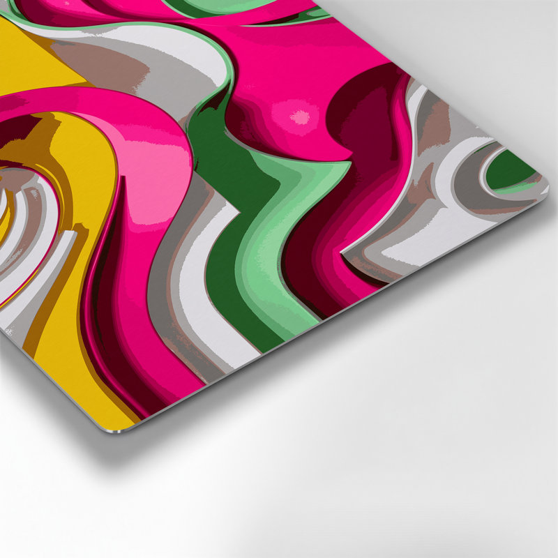 «Biomorphic Abstraction 100», art mural en métal brun, H 16 po x l 20 po