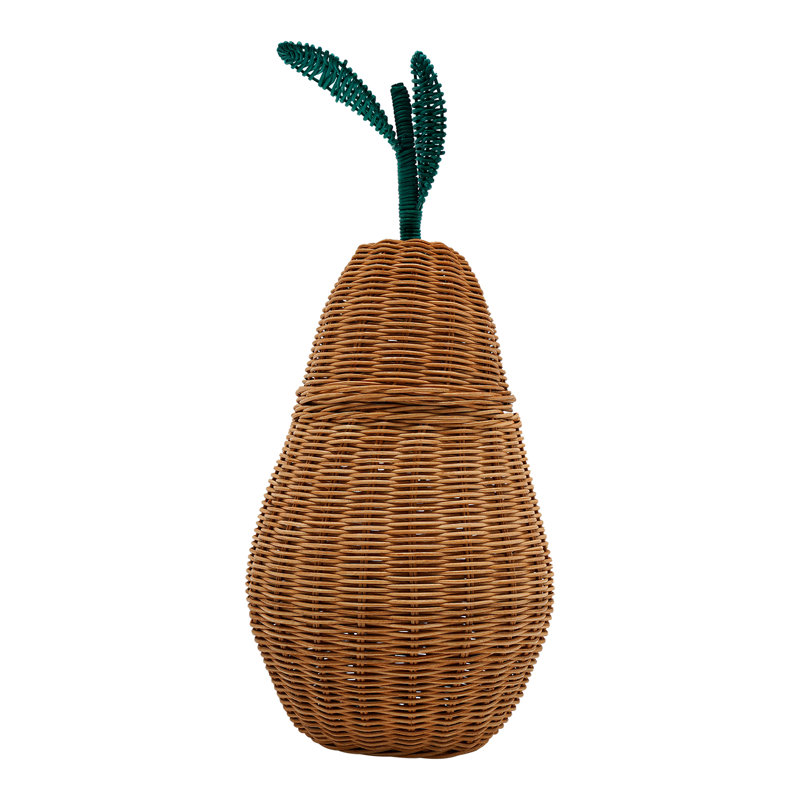 Rangement en rotin tissé à la main avec couvercle Bay Isle Home ™