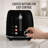 Classic Retro 4- Slice Toaster, Black-131111993
