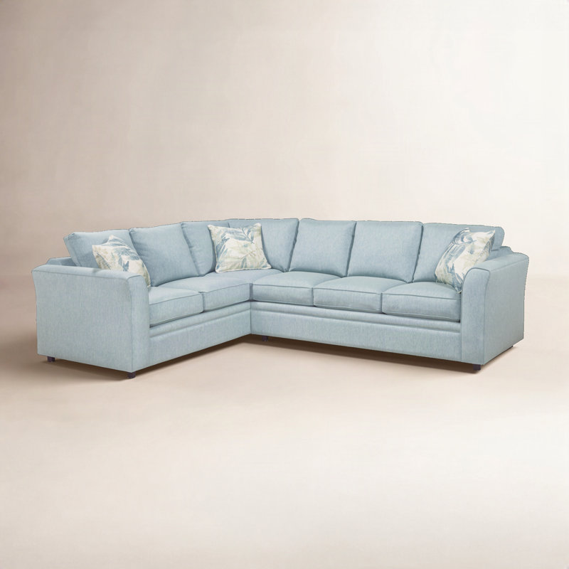 Northfield 2 - Piece Sectional, Left Hand Facing, Basic Blue, 5" Innerspring Mattress