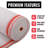 6ft. X ft.50 Heavy Duty Safety Debris Netting Rolls - Fire Retardant,1/16” Mesh roll.-105782930
