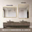 24 x 32 pouces, doré, miroir mural rectangulaire pour la salle de bain, verre de 4 mm de hauteur, alliage d'aluminium rouille, conception incassable avec crochets, décoration de salle de bain moderne, protection, installation facile-1530693992