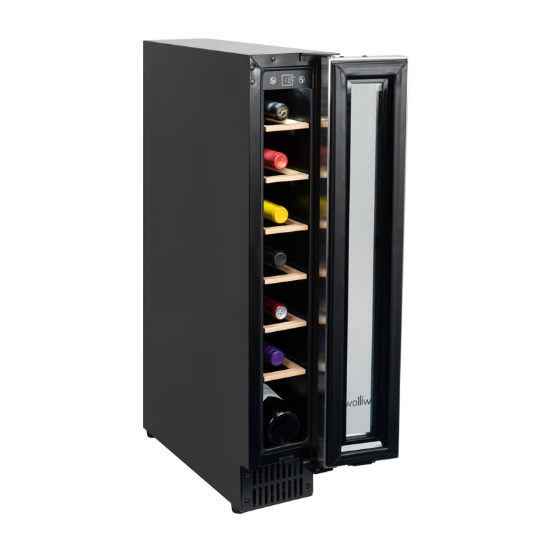 Willow Single Zone 14.8cm 7 Bottle Wine Refrigerator, Silver