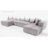 Boneless Modern Modular Oversized U-Shaped Sectional Sofa With 8 Pillows-865453912
