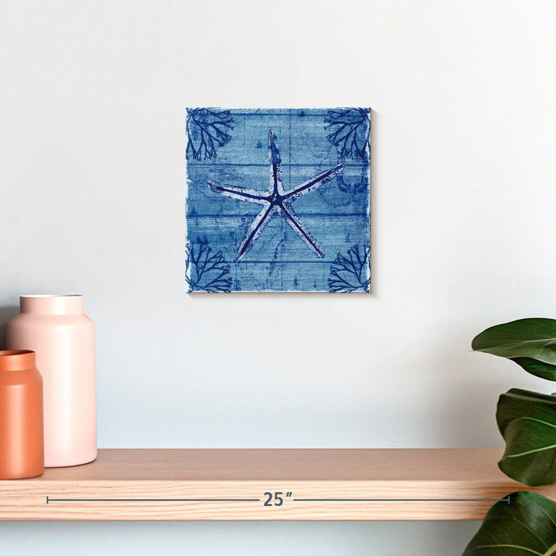 Brampt Indigo Starfish, 10" H x 10" W
